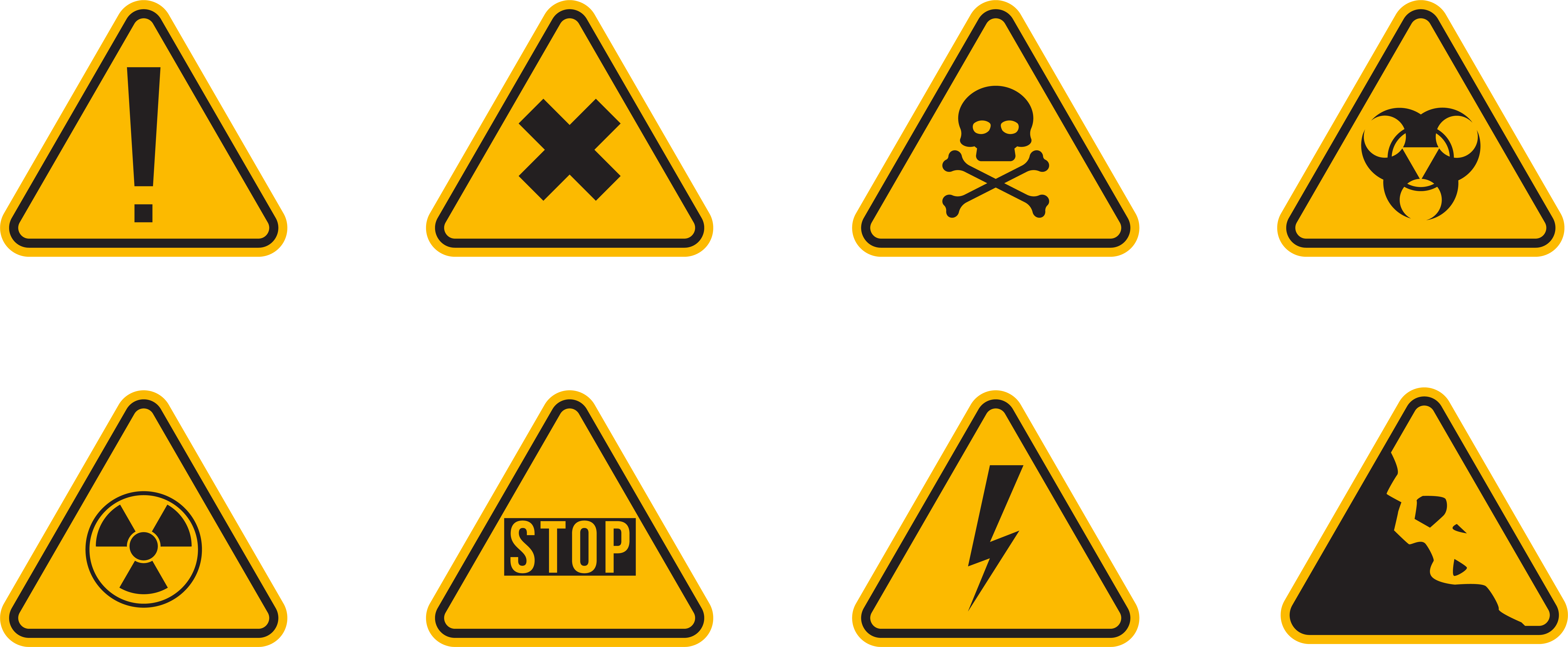 Danger signs and symbols